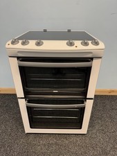 Zanussi ZCV668MW 60cm Double Oven Electric Cooker In White. 5055