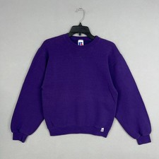 Vintage Russell Athletic Sweatshirt Adult Small Blank Crewneck Pullover Boxy