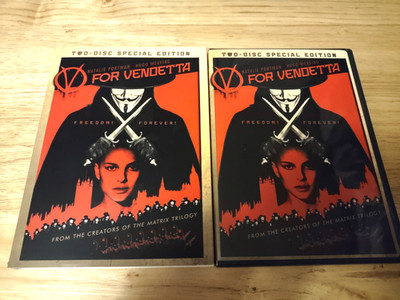 V For Vendetta (2 DVD, 2006) Natalie Portman Hugo Weaving Slip Cover  Free Ship