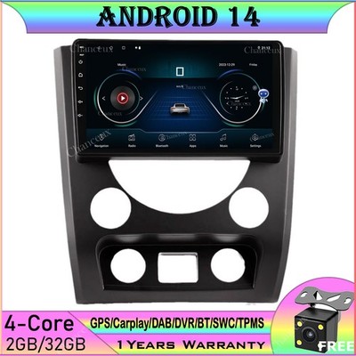 9''Android 14 Autoradio GPS SATNavi Carplay DAB BT For SsangYong Rexton 2014-2016