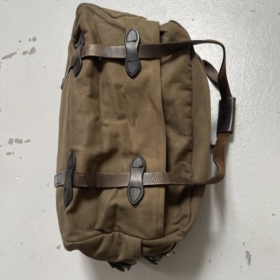 バッグ 30's~ canvas duffle bag w/ old Talon zip Vintage 1990s Filson Medium Duffle Talon Zipper Canvas Twill