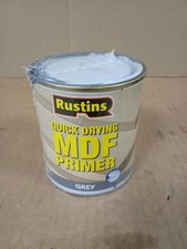 Rustins MDF Grey Primer 500ml Quick Drying Smooth Finish Primer Wood Interior