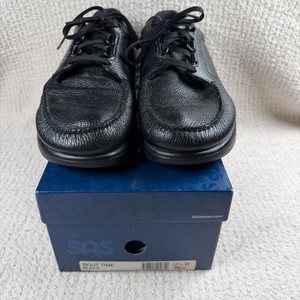 SAS Bout Time Shoes Men\'s Size 9.5M Black Pebbled Leather Tri Pad Comfort Work Sas Bout Time | eBay main image 4