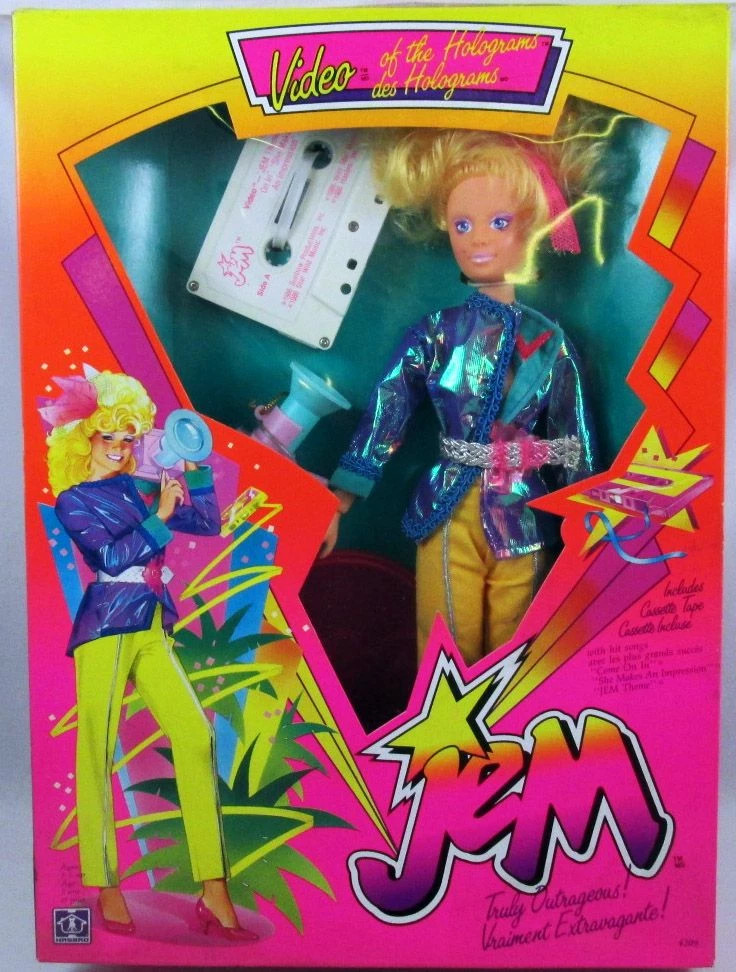 Cassette Vidéo des Holograms Jem et les Hologrammes Hasbro VHS Vintage en Boîte