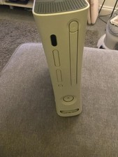 Microsoft Xbox 360 White Console, 60GB HDD, Tested Working With Cables