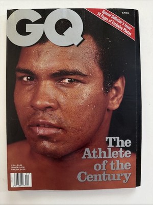 April 1998 GQ MAGAZINE - MUHAMMAD ALI: ATHLETE OF THE CENTURY Collectors Issue