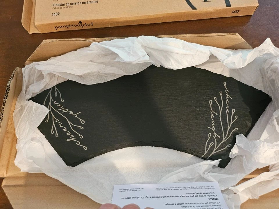 Pampered Chef Slate Serving Board #1482 – New in the Box - Image 3 of 4