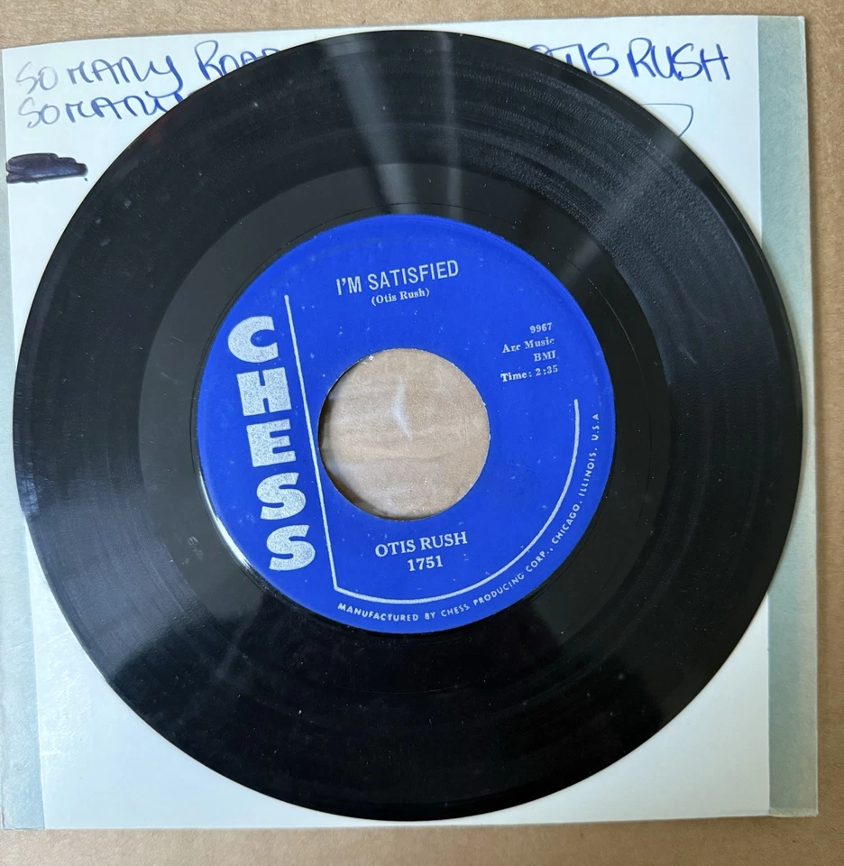 Otis Rush Chess Orig 1751 So Many Roads, So Many Trains / I’m Satisfied - Image 2 of 2