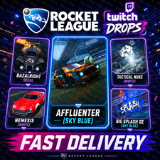 Rocket League Twitch Drops - RL x Drop Rush - 30 Items