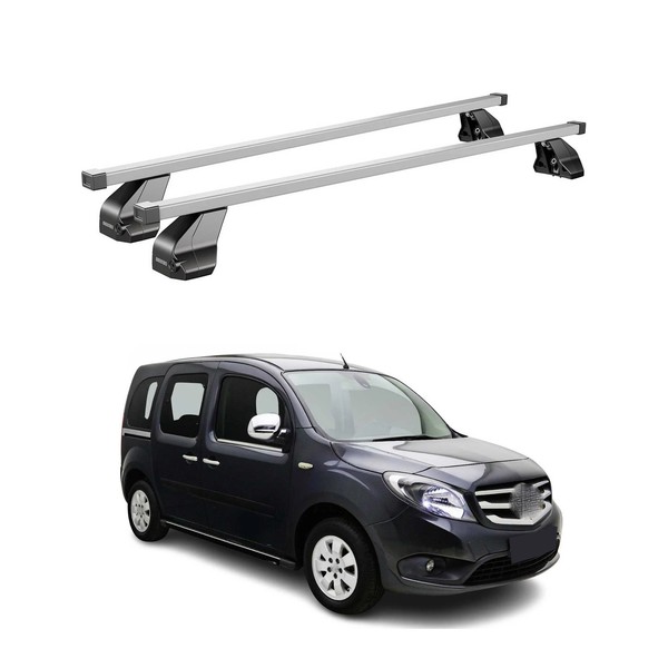 Menabo DachträGer GrundtäGer FüR Mercedes Citan W415 2012-2021 75Kg Stahl Silber-image