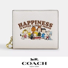 NWT Coach X Peanuts Snap Wallet with Friends