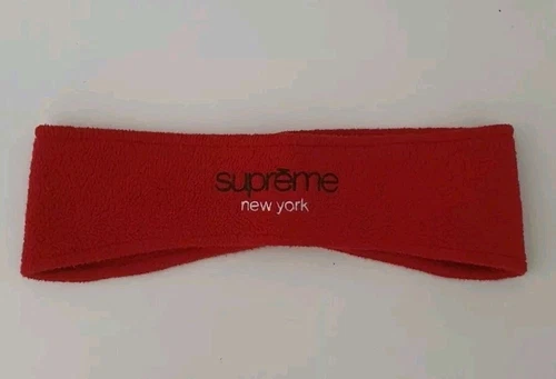 FW18 Supreme X Polartec Rot Vlies Stirnband Zubehör