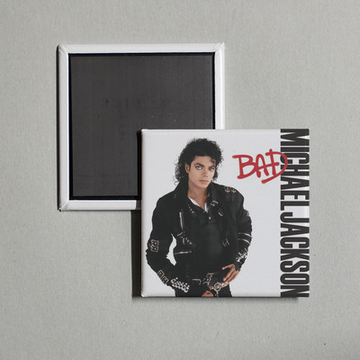 Michael Jackson - Bad (Remastered) Album Cover Locker Fridge Magnet