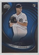 2022 Topps Chrome Black Blue Refractor 62/75 Matt Manning #40 0g76