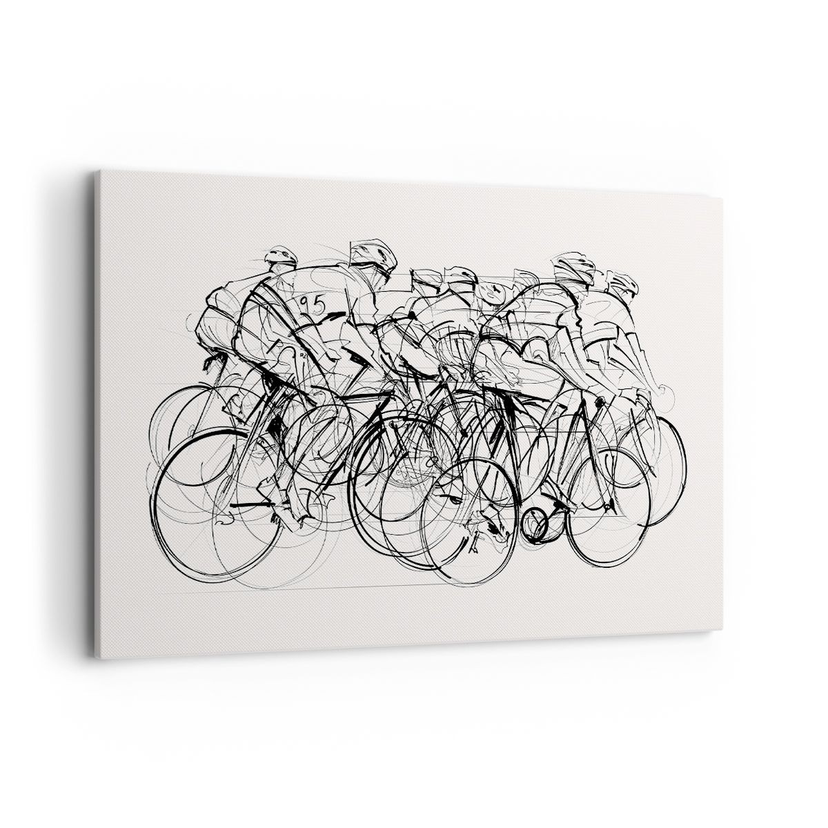 Quadro su Tela 120x80cm bici corsa ruota Stampe Immagini Quadri Moderni Murale