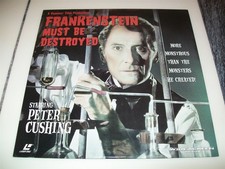 FRANKENSTEIN MUST BE DESTROYED Laserdisc LD WIDESCREEN VERY RARE PETER CUSHING 