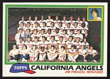 California Angels / Jim Fregosi 1981 Topps #663 Team Checklists TYW7