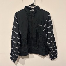 Adidas Originals Favorites Logo Track Jacket Women's Large Black White