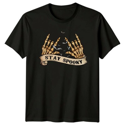 Stay Spooky T-Shirt Skelett Hände Halloween Halloween Geschenk für Sie und Ihn