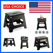 Folding Step Stool - 11" Hight - The Lightweight Step Stool is Sturdy Enough ...