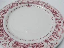 RARE MISTAKE MARKING - VINTAGE HOWARD JOHNSON'S CAFE WARE LOGO DINNER PLATE US66