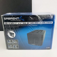 Sabrent USB 3.0 to SATA Dual Bay Hard Drive Docking Station w/ Duplicator ECHDFN