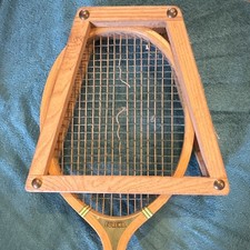 Eureka Vintage Wooden Tennis Racquet Wood Frame Stringed Racket