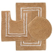 Cotton 3 pc Bath Rug Set
