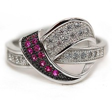 1CT Treated Ruby  Topaz 925 Genuine Sterling Silver Ring Jewelry Sz 6,7,8,9 MB2