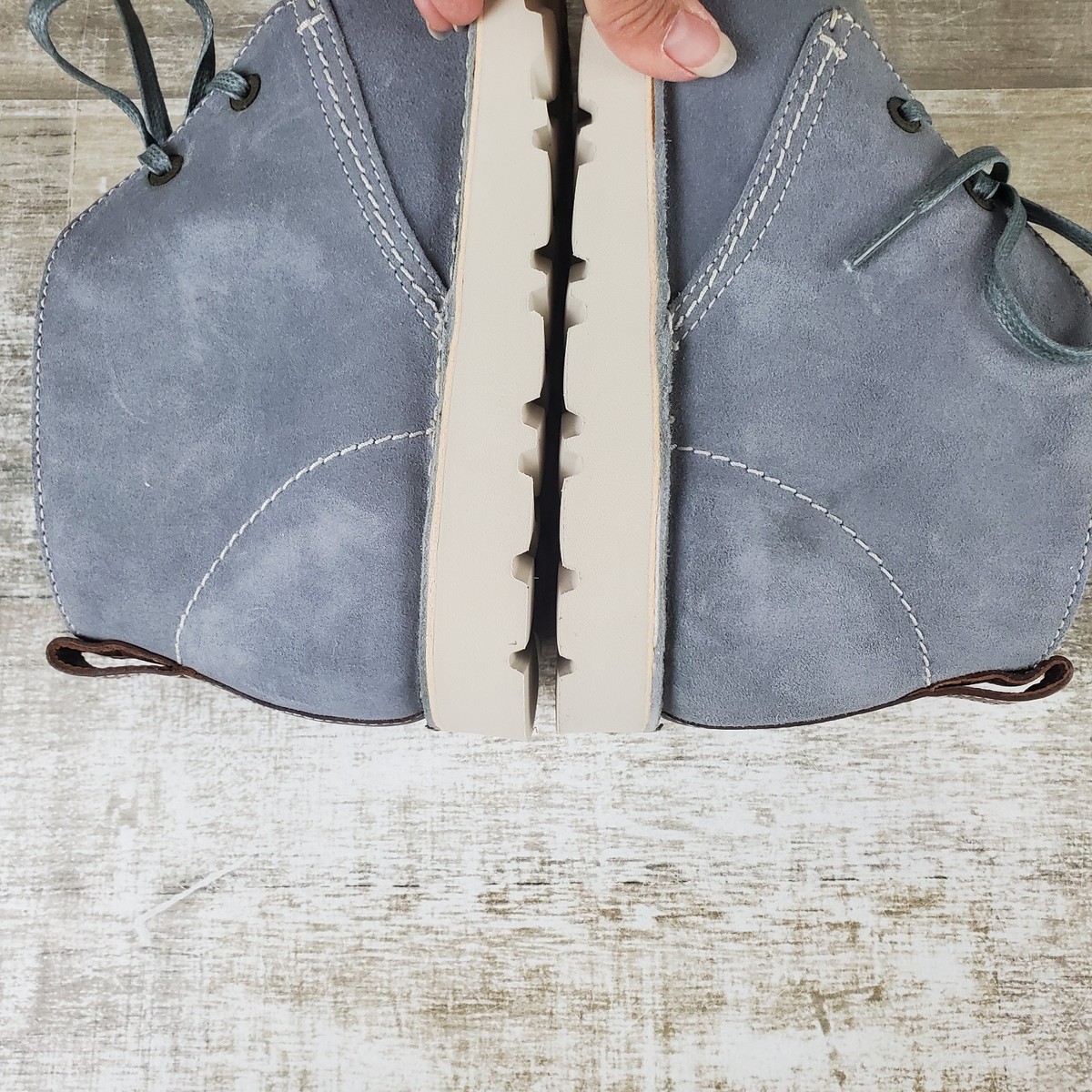 Birkenstock Harris Mens Boot Sz 10 Casual Gray Suede Leather Lace Up Ankle Boots Birkenstock Uppsala Lace Up Mid Boot (Men) - Taupe Suede  main image 3