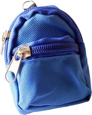 Blue Mini Doll Backpack School Bag Model Dollhouse School Accessory for 1/6 S...