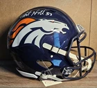 New ListingJavonte Williams Autographed Speed Authentic Helmet Beckett Authenticated Denver