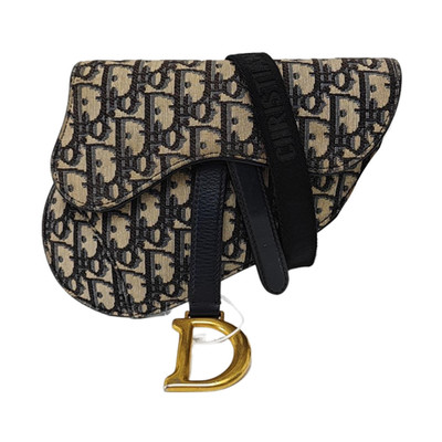 Dior Saddle Embroidered Monogram Logo Canvas Saddle Bag - Good #19H7351