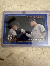 2024 Topps Chrome Sapphire Aaron Judge Anthony Rizzo New York Power #315