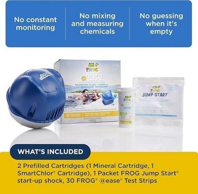 FROG @Ease Floating System for Hot Tubs Sanitizing Minerals & SmartChlor Technol