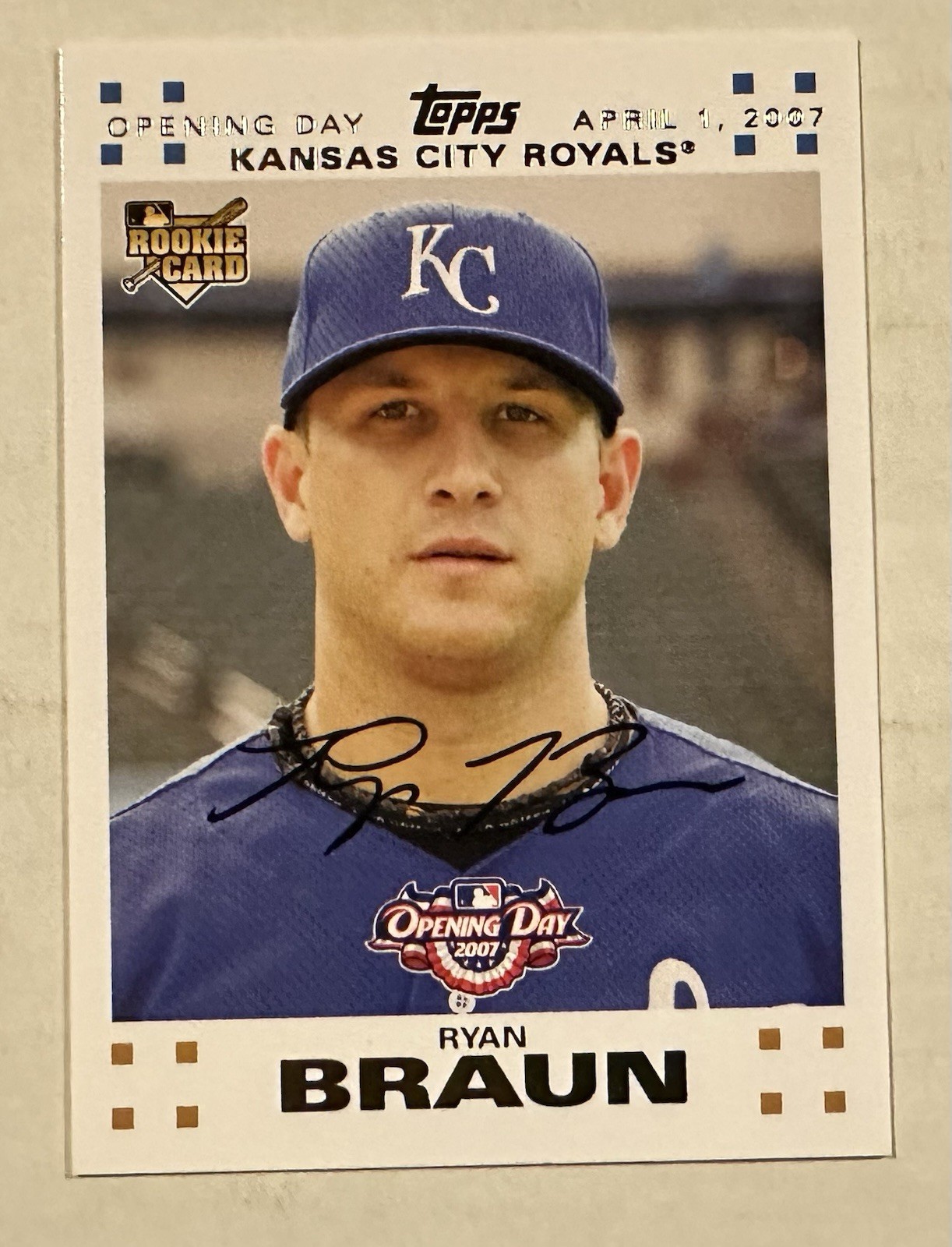 2007 Topps Opening Day - Ryan Braun #169 Gold 1116/2007 (RC) Free Shipping