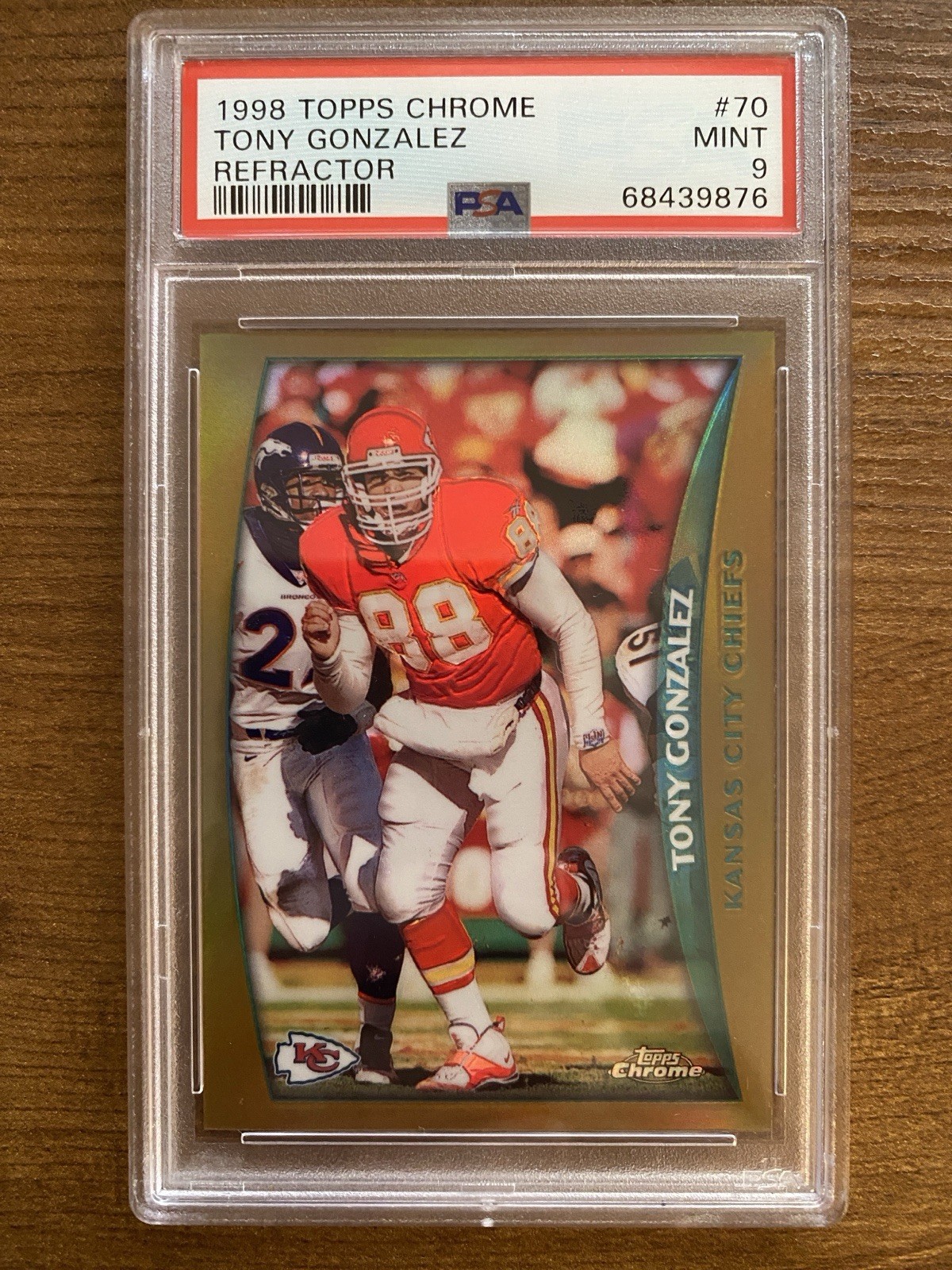 1998 Topps Chrome #70 Tony Gonzalez Refractor PSA 9 Mint