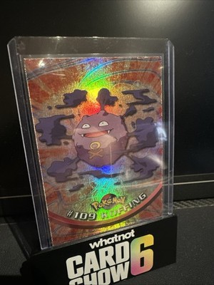 Rainbow Foil Topps Pokemon 109 Koffing Blue Label NM