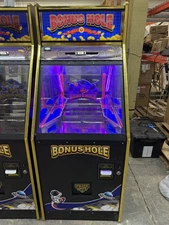 Coin Quarter Pusher Machine W/ Bill Coin Changer & Bonus Hole