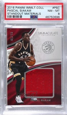 2016-17 Panini Immaculate Standout Materials 66/99 Pascal Siakam Rookie RC m5x