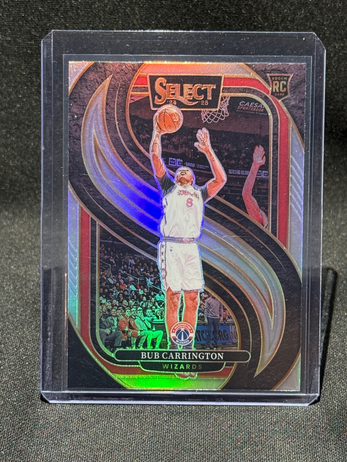 2024-25 Panini Select - Premier Level Bub Carrington #197 Silver Prizm (RC)
