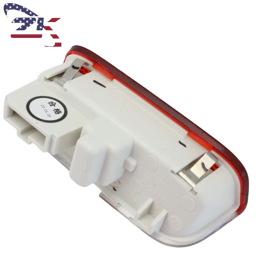 Luz de advertencia de puerta reflector lente roja lámpara de cortesía para Volkswagen VW 1K0947411A Foto 4 de 4