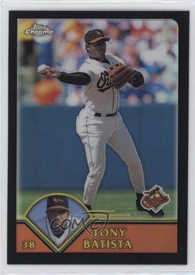 2003 Topps Chrome Black Refractor 17/199 Tony Batista #161 h8k