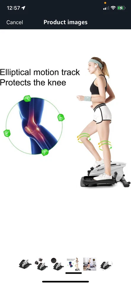 Elliptical Machine Fitness Cross Trainer with 8 Resistance Levels - Image 3 of 4