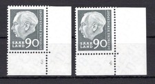 Saarland MiNr. 397 (2) postfrisch mit FN 3, 4 (C2883