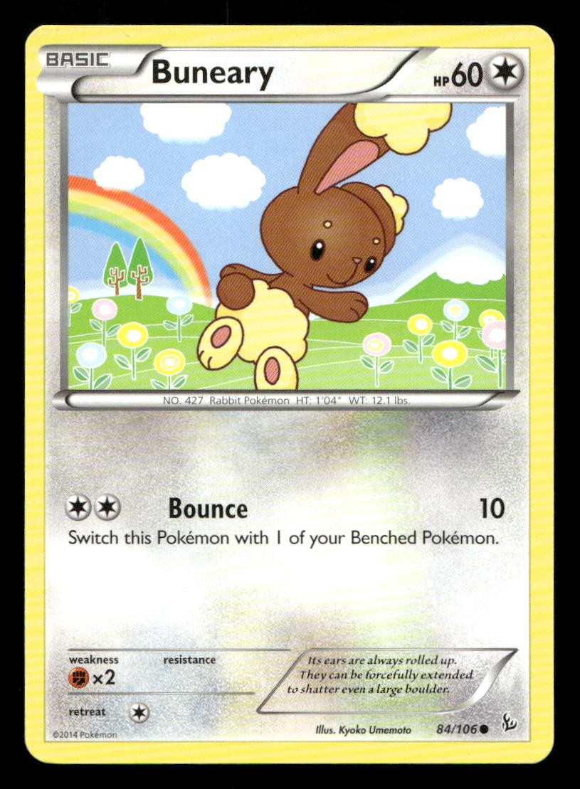 Buneary 84/106 Flashfire NM/M Pokemon