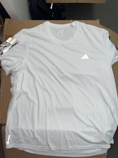 Adidas Women's Own the Run Tee Running Sport White T-Shirt Size XL - IC5189
