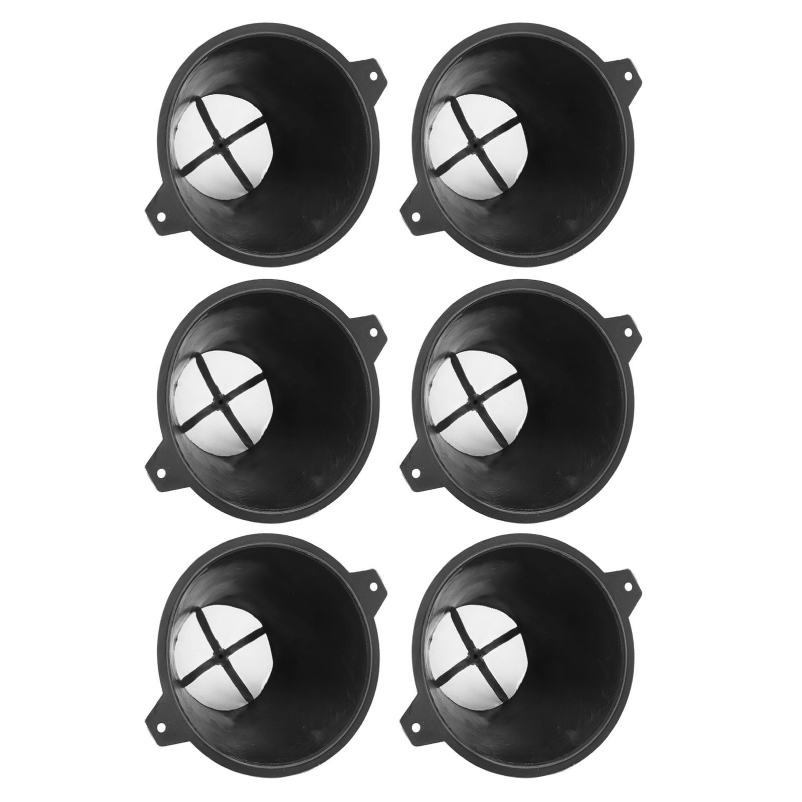 6PCS Plastic Paint Filter With Fine Nylon Mesh Reusable Strainer For Water Based