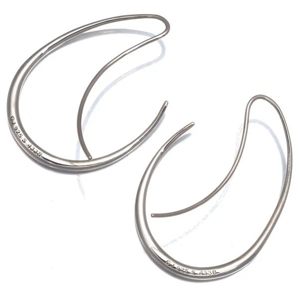Georg Jensen Offspring 433B Hoop Earrings 925 Sterling Silver 5.5g Accessary - Image 3 of 4
