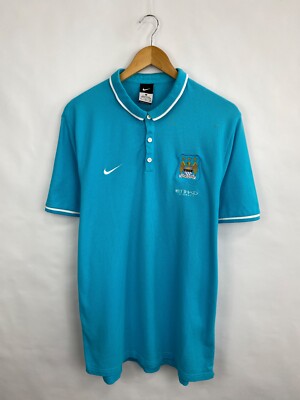トップス Nike mancity polo shirt navy y2k Vtg Y2K Nike Manchester City Football Soccer Polo T-Shirt